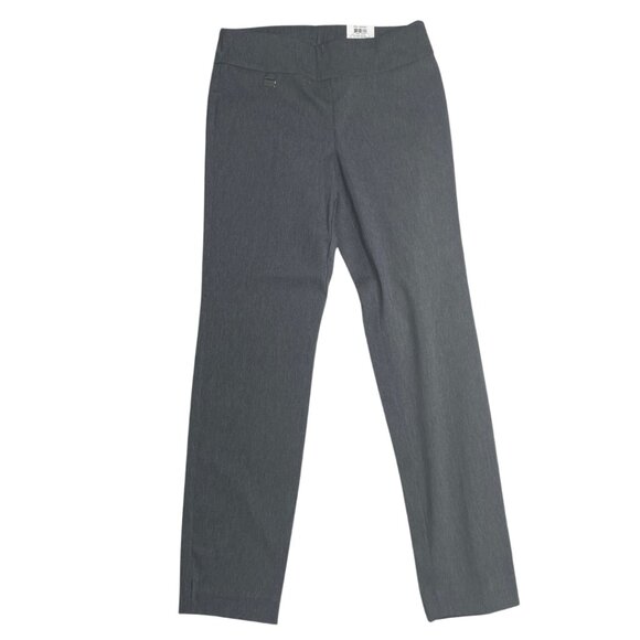 NWT Macy's Alfani Dark Heather Grey Skinny Dress Pant Tummy Control Trouser, 6 - Picture 5 of 10